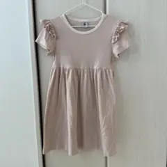訳あり　プチバトー　ワンピース　くすみピンク