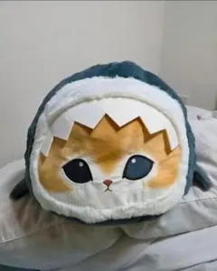 mofusand モフサンド　サメにゃん　プレミアムドームクッションぬいぐるみ①のサムネイル