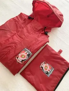値下げ　浦和レッズ　ポンチョ　フード付きレインコート