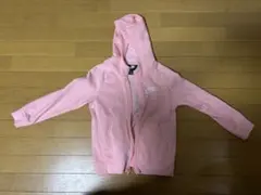 NIKE キッズ ジップアップパーカー S ピンク 裏起毛 ミニバスにも