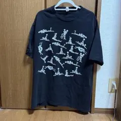 【激レア】ALSTYLE 四十八手T スケルトン柄 プリントTシャツ ブラック