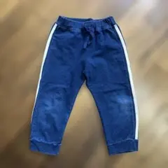 デニムブルー サイドストライプ ハーフパンツ 130cm