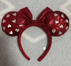 Disney ディズニー　カチューシャ　ミニー　スパンコール