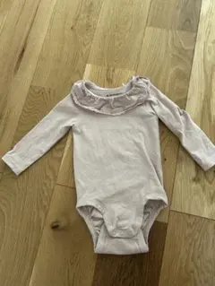 H&Mピンク フリル付きロンパース