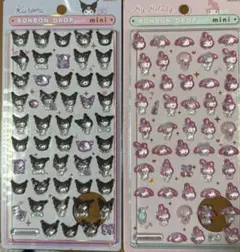 マイメロディ クロミ　ボンボンドロップミニシール2シートセット正規品