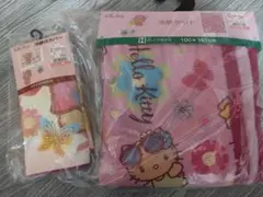 日焼けキティ 冷感ケット 枕カバー