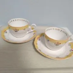 Noritake 　トゥールラブ カップ＆ソーサーセット　2客