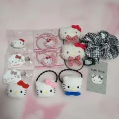 サンリオ　ハローキティ　ヘアゴム　ヘアクリップ　シュシュ
