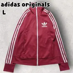 adidas アディダス ヨーロッパ トラックトップ ジャケット レッド Lのサムネイル