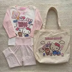 ハローキティ★ベビー★キッズ★パジャマ上下 95cm★バック付き★ピンク