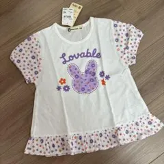 Croissance bebe Tシャツ 110cm 花柄 うさぎ❤️タグ付き　8のサムネイル
