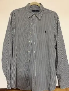 Ralph Lauren ストライプ ボタンダウンシャツ L