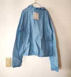 レディースXL新品撥水ジャケットサックスブルー