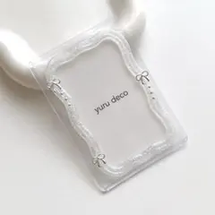 レジンデコ 硬質ケース トレカケース B8 推し活 うねうね 白 シルバー