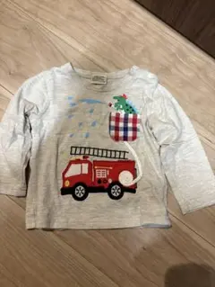 BAB CHIP 消防車と恐竜Tシャツ サイズ80