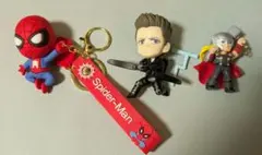 [マーベル]スパイダーマン キーホルダー +フィギュアセット
