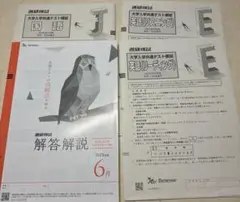 進研模試 大学共通テスト模試 2025年度 6月 英語 国語