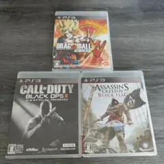 PS3 ゲームソフト ドラゴンボールXV ブラックオプス2 アサシンクリード
