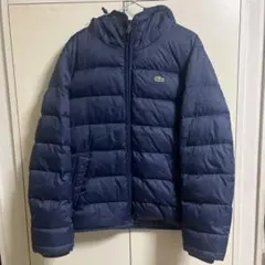 LACOSTE ダウンジャケット 36 ネイビー/グリーン - メルカリ