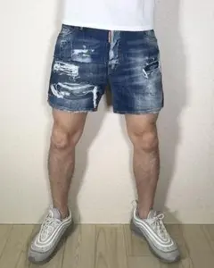 DSQUARED2 ディースクエアード ハーフパンツ ショート ダメージ加工