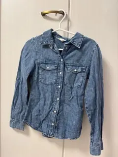 H&M デニムブルー 長袖シャツ