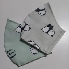 大きめサイズパンダハンドメイドマスク