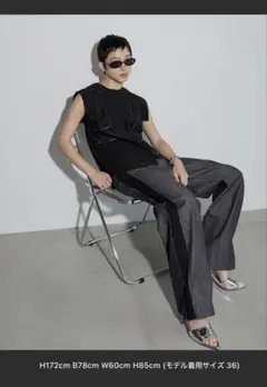 ルシェルブルー　ツートーンローデニムパンツ