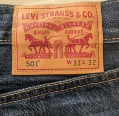 Levi's リーバイス 501 濃紺 デニムパンツ W33 L32 色落ちのサムネイル