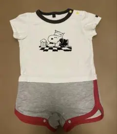 マーキーズ　PEANUTS スヌーピーロンパース 80 綿100