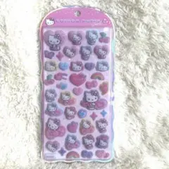 【正規品】コットンパフィーシール　キティ　ヒョウ柄　ボンボンドロップシール