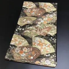 袋帯 西陣 岡文織物 宮中唐織文様 丸に花模様 鳥 花唐草 乳白色 O-4694 袋帯 西陣 岡文織物 宮中唐織文様 丸に花模様 鳥 花唐草 乳白色 O-4694