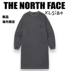 新品⭐️ノースフェイスレディース長袖コンフォートワンピースグレーXL 韓国限定