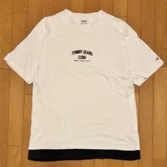 TOMMY JEANS Tシャツ ホワイト Lサイズ