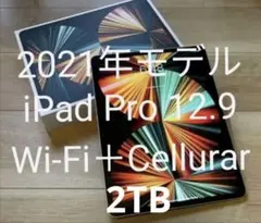 第5世代iPad Pro 12.9 Wi-Fi+Cellular 2TB