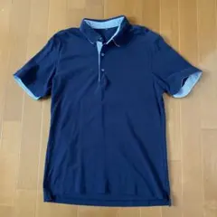 【無印良品】ポロシャツ ネイビーM