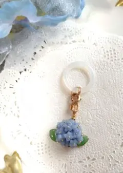 ミニ紫陽花〜目印アクセサリー・アンブレラマーカーのサムネイル