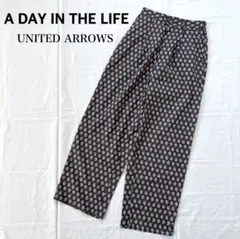 ADAYINTHELIFE 花柄ワイドパンツ　イージーパンツ