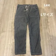 Lee ストライプ柄 カジュアルパンツ　Lサイズ　leeストライプデニム