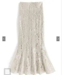 GRL 花柄レースマーメイドスカート nh54