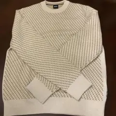 BOSS クルーネック ニット セーター 千鳥格子柄のサムネイル