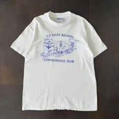 90s US製　Hanes BEEFY　アドバタイジングTシャツ　企業　シングルのサムネイル