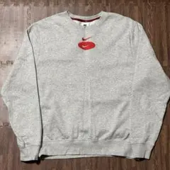 NIKE ナイキ スウェット　ビックロゴ　グレー　L