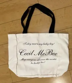Cecil McBee トートバッグ ホワイト