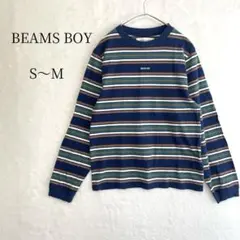 BEAMS BOY ボーイ エンブロイダリー ボーダー ロンT シャツ 2のサムネイル