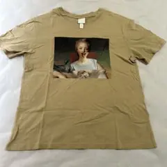 H&M 半袖　プリントTシャツ　絵画　コラージュ　XS
