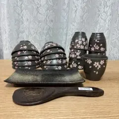 桜模様の食器セット