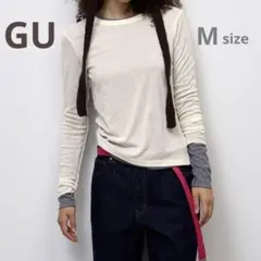 GU ソフトシアークルーネック ナチュラル Mサイズのサムネイル