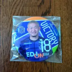 サンフレッチェ広島 　菅大輝選手　勝利時限定プレイヤーズ特大ホログラム缶バッジ