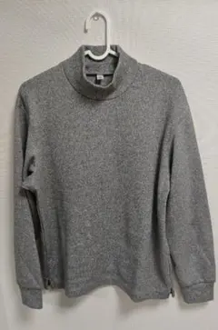 ソフトニットフリースモックネックT