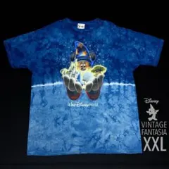 90s Disney ファンタジア WDW 弟子ミッキー ビンテージT XXL